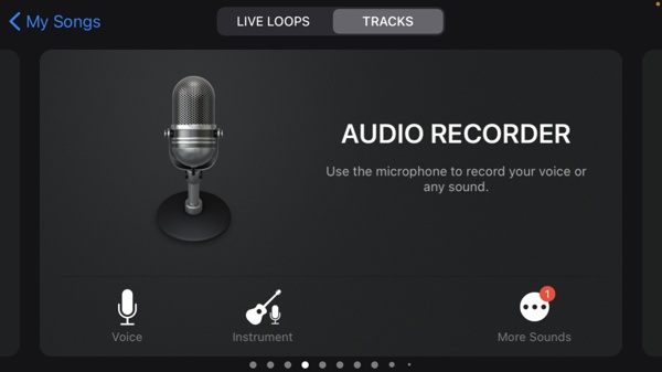 Audio Recorder Garageband