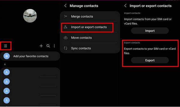 Export Android Contacts To Sim Card