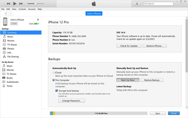 Backup Iphone Itunes