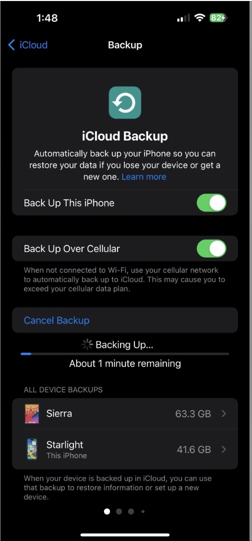 Icloud Backup Time