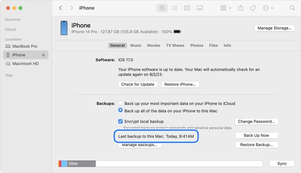 Macos Ventura Finder Iphone Backup