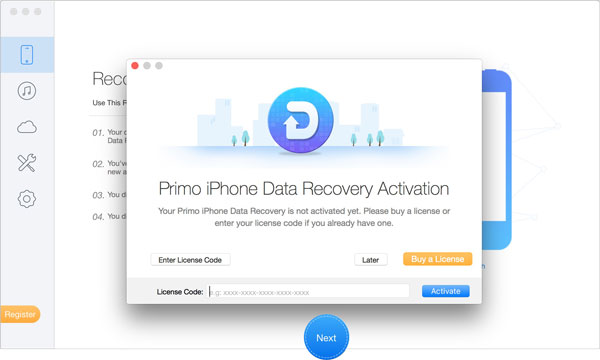 Primo iPhone Date Recovery