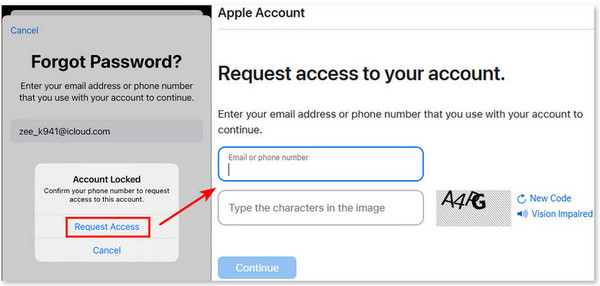 Request Access iForgot