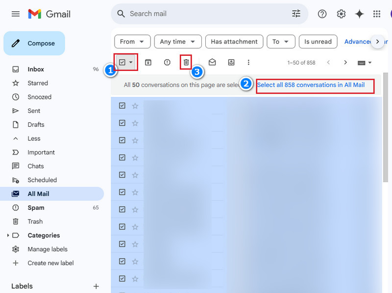 Delete All Emails Gmail