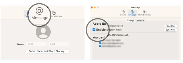 Enable Message Icloud