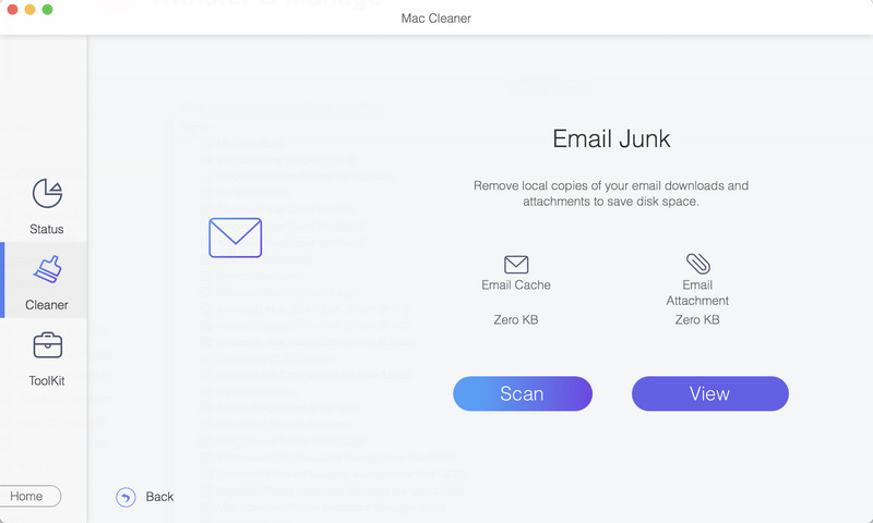 Mac Cleaner Clean Email Files